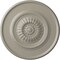 Ekena Millwork Large Floral Ceiling Medallion, Hand-Painted Pearl White, 41 1/8"OD x 2 1/2"P CM41FLPWS - alternate 1